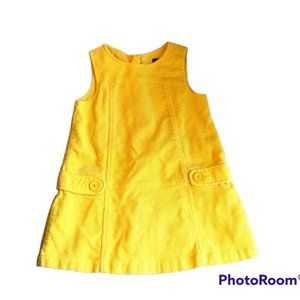 Girls Corduroy Jumper size 2T Yellow